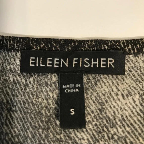 Eileen Fisher Pewter Gray/Black Roadster Silk Cami - Picture 6 of 9